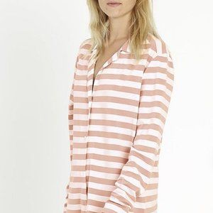 Recliner Pj Shirt Dress - Rosey Stripe (S) BRAND NEW WITH TAGS!